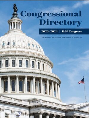 cover image of Congressional Directory for the 118th Congress (2023-2024), April 25, 2024